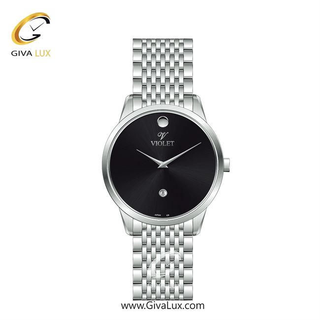 ساعت مچی اورجینال زنانه ویولت VIOLET نقره ای | نقره ای| مشکی| کد رفرنس 0550